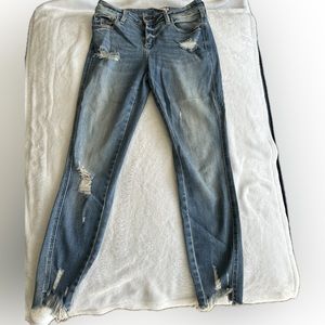 Hidden cropped distressed skinny jeans from Nordstrom